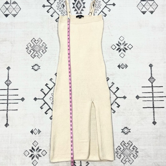 Lulus Warmer Love Cable Knit Midi Dress in Ivory Small - Picture 7 of 10